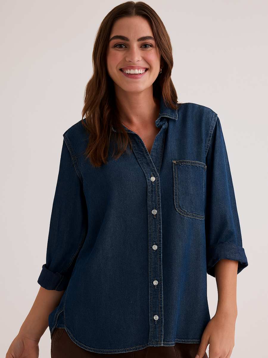 Shirt Tail Button-Down