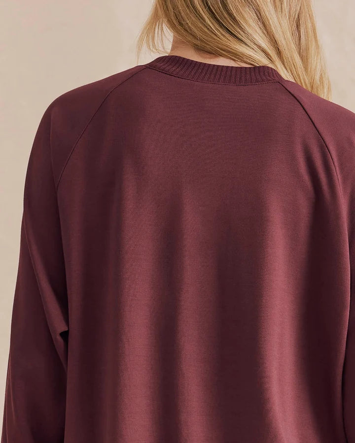 Supersoft Lace Trim Crewneck