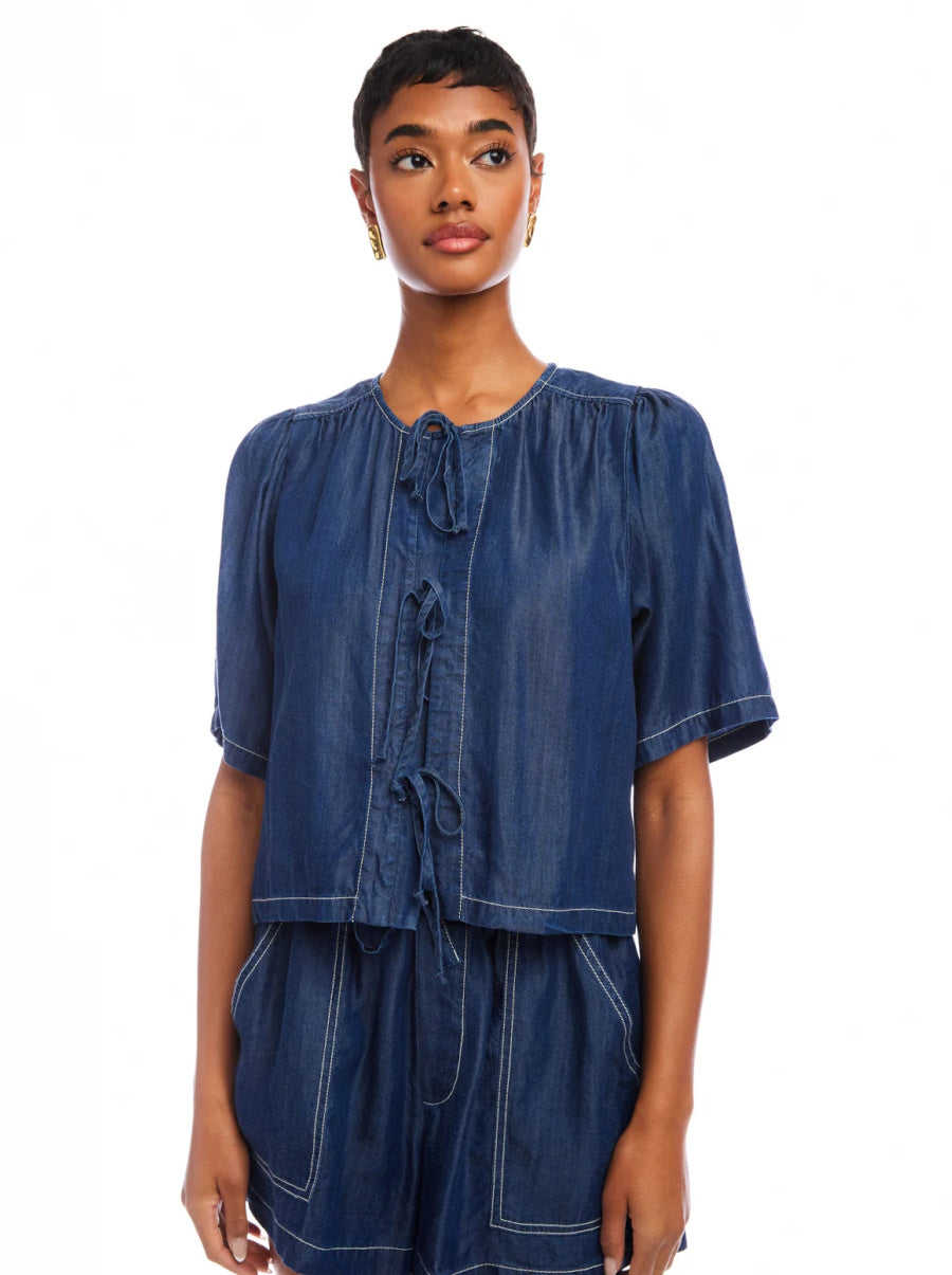 Nadine Bow Detail Top