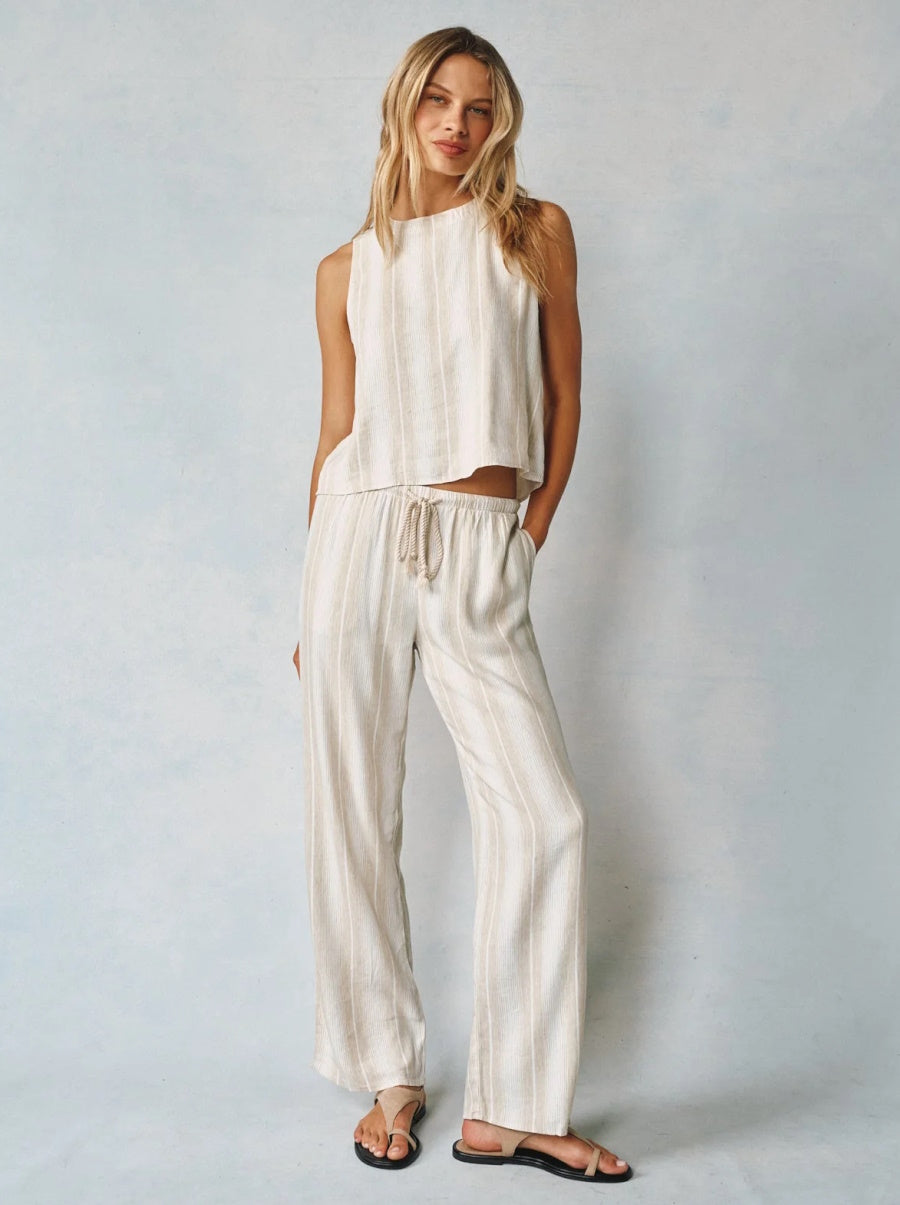 Wide Leg Pant With Drawcord