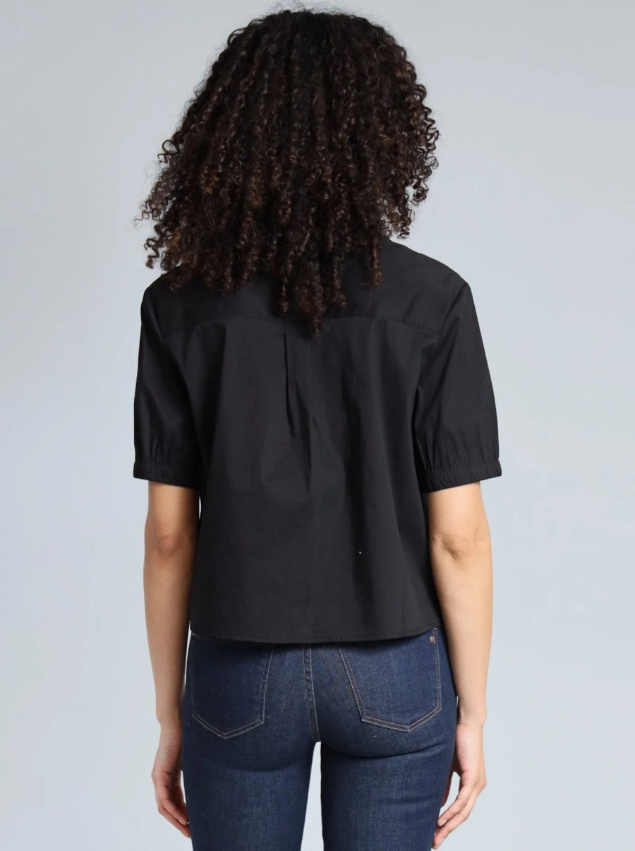 Stretch Poplin Cropped Shirt