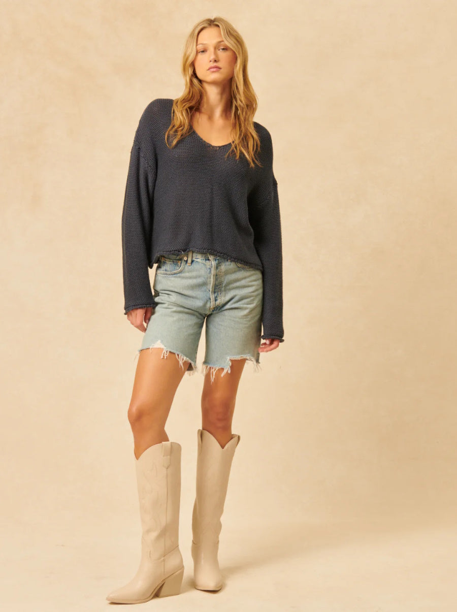Cade Sweater in Deep End