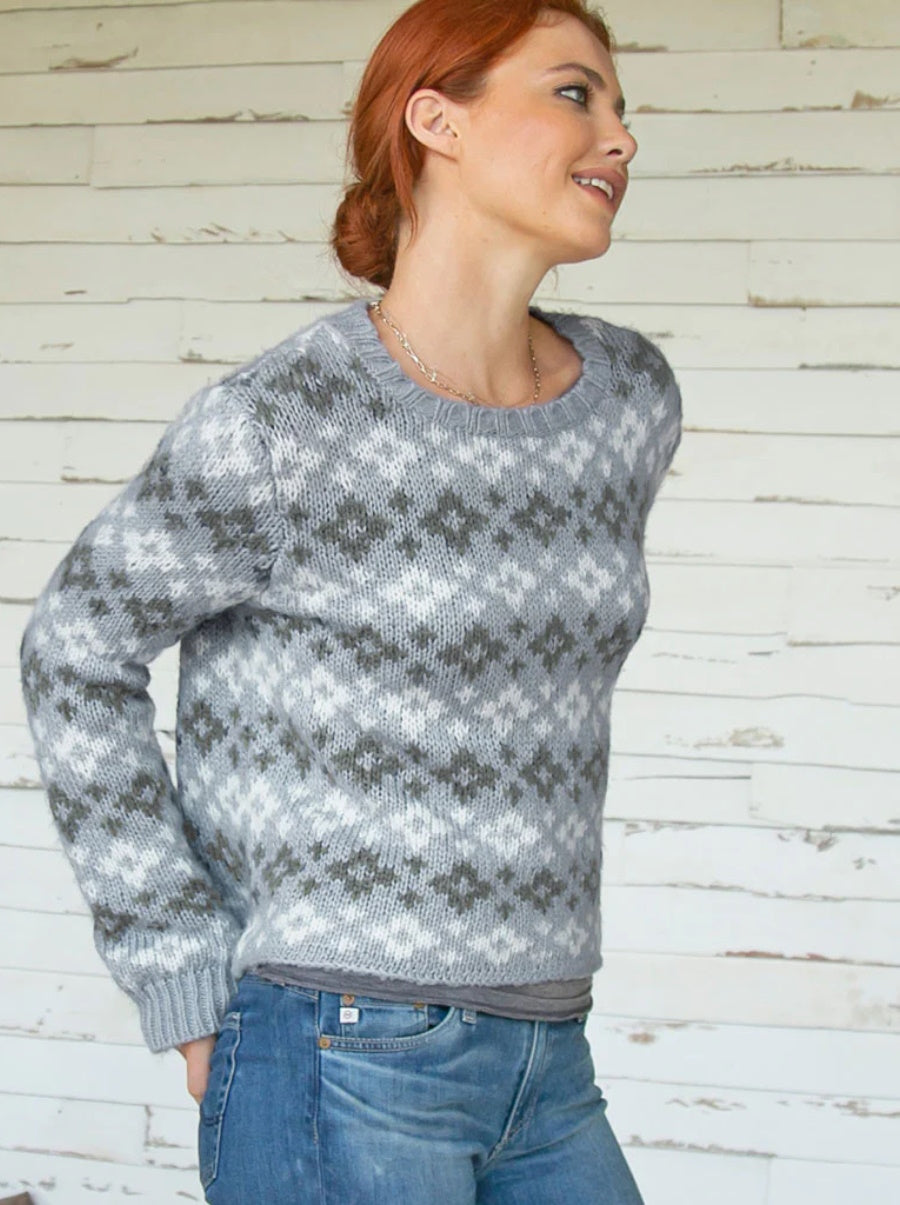 Shrunken Fair Isle Crew