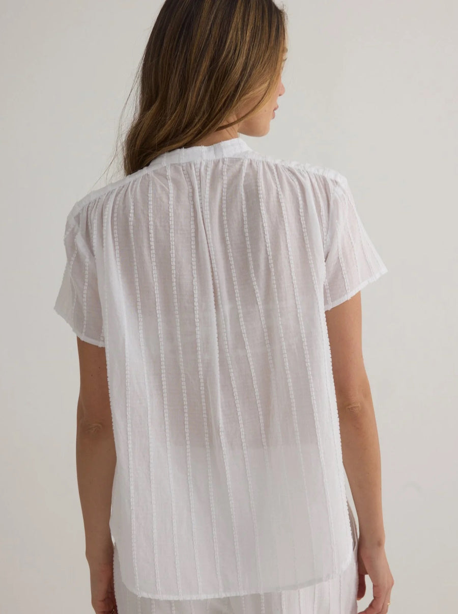 Short Sleeve Shirred Top