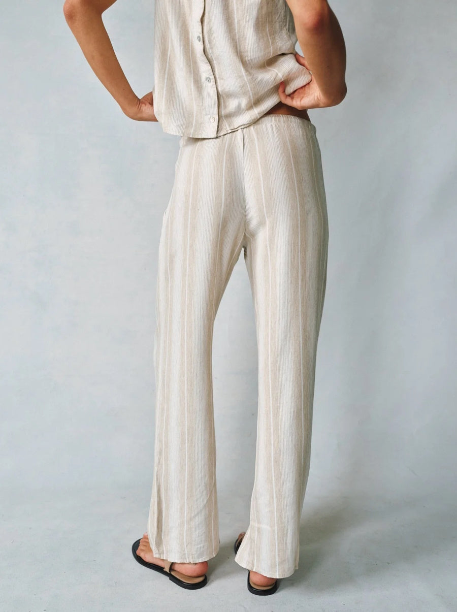 Wide Leg Pant With Drawcord