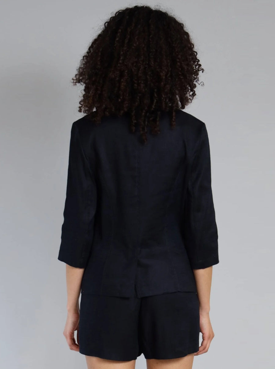 Stretch Linen Twill Blazer