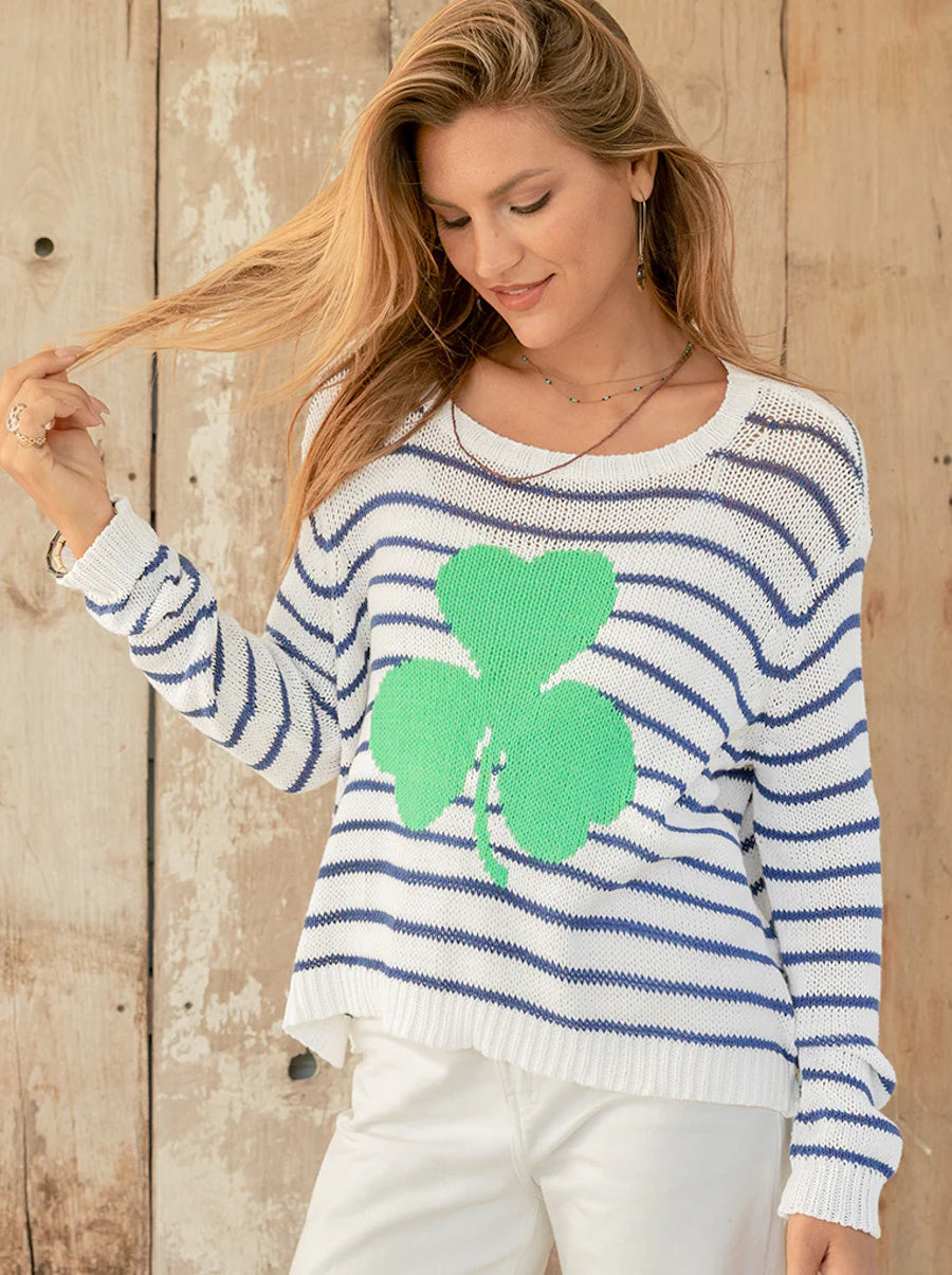 Shamrock Striped Crew