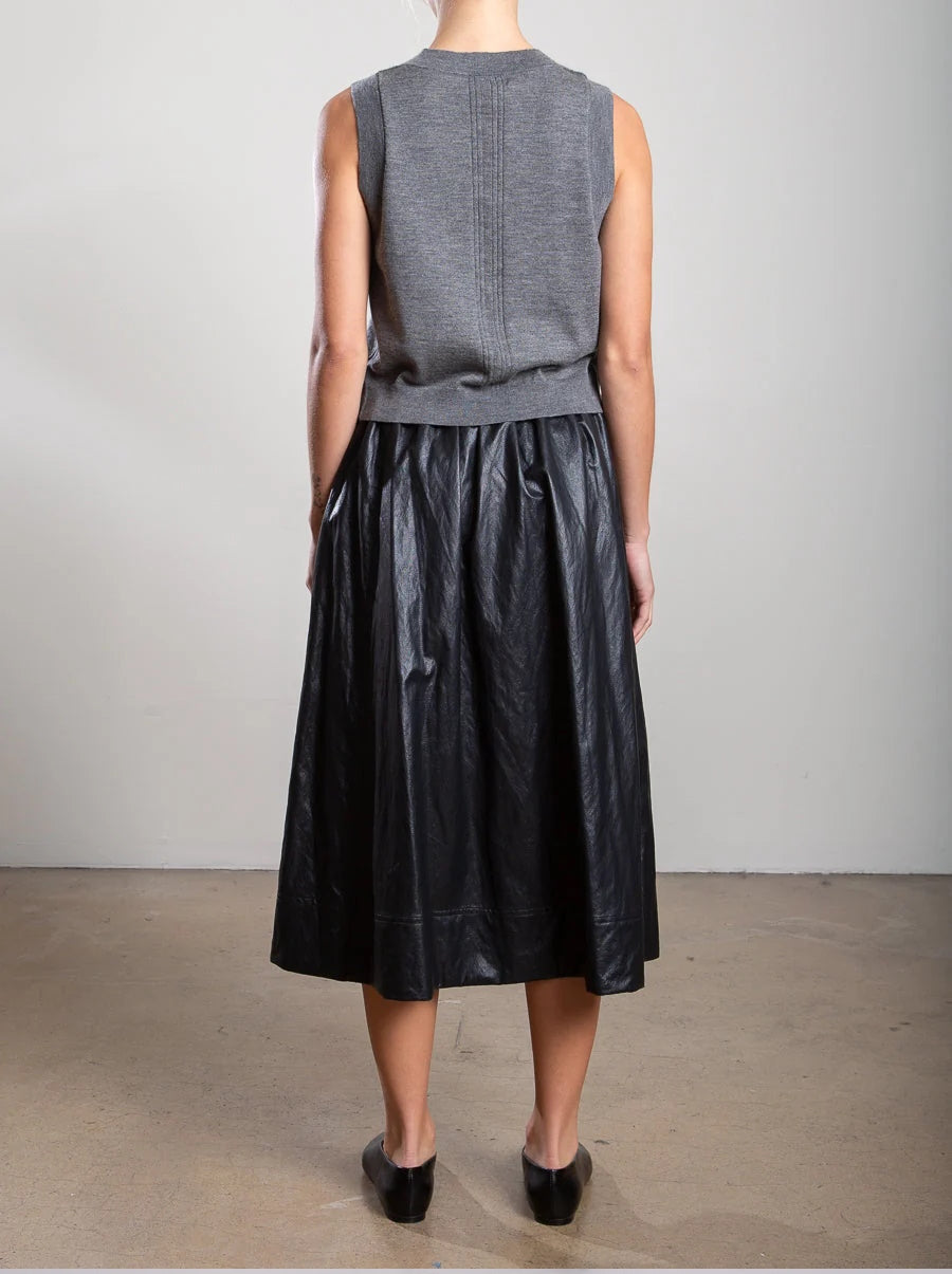 Claudia Faux Leather Skirt