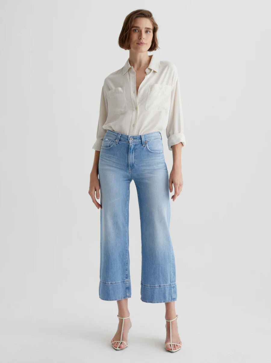 Saige Wide Leg Crop in DNPT