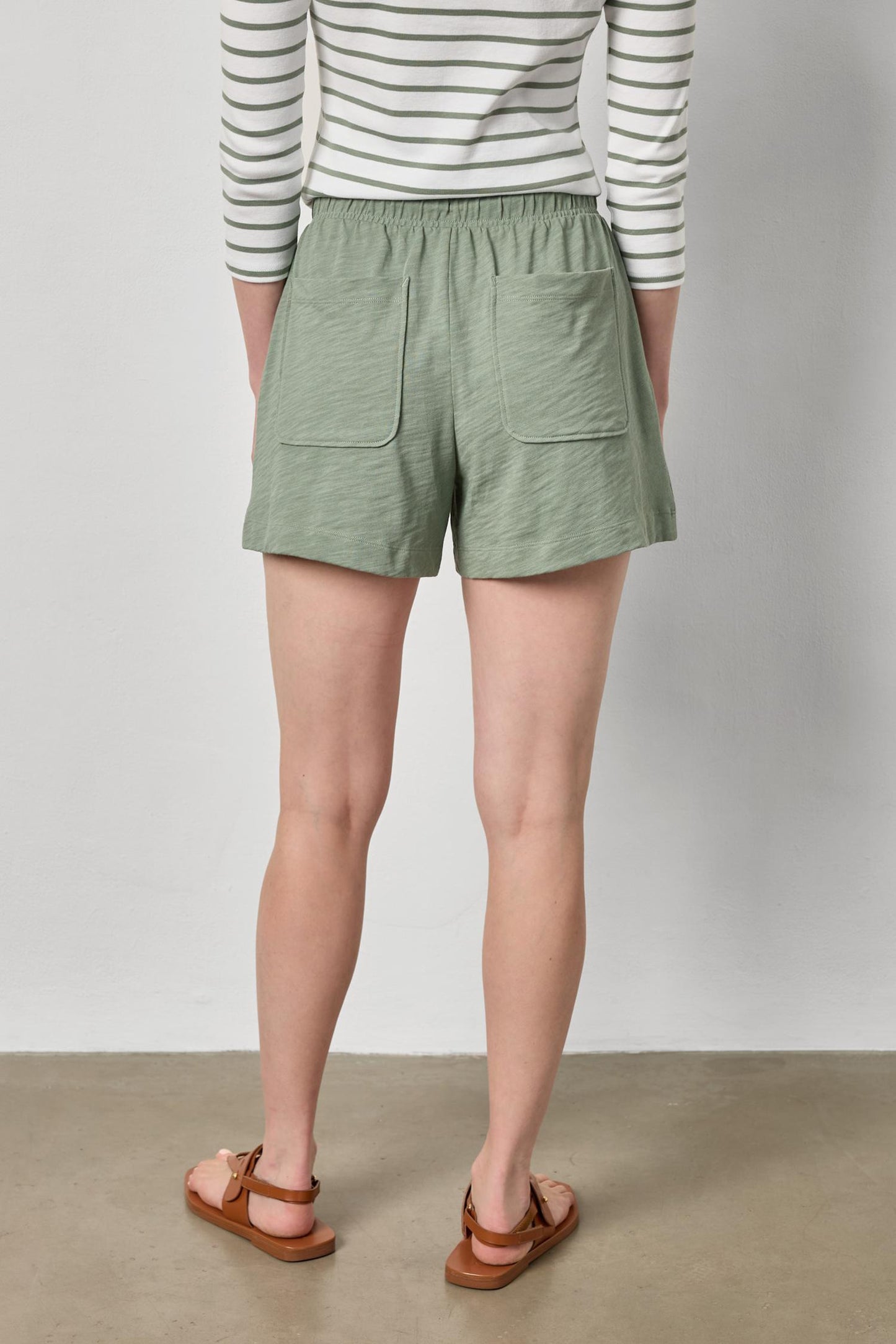 Elastic Waist Drawcord Short