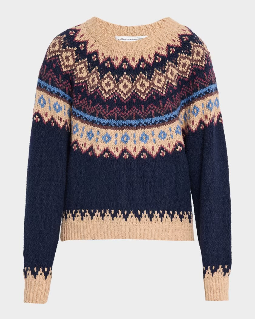 Chunky Fair Isle Crew