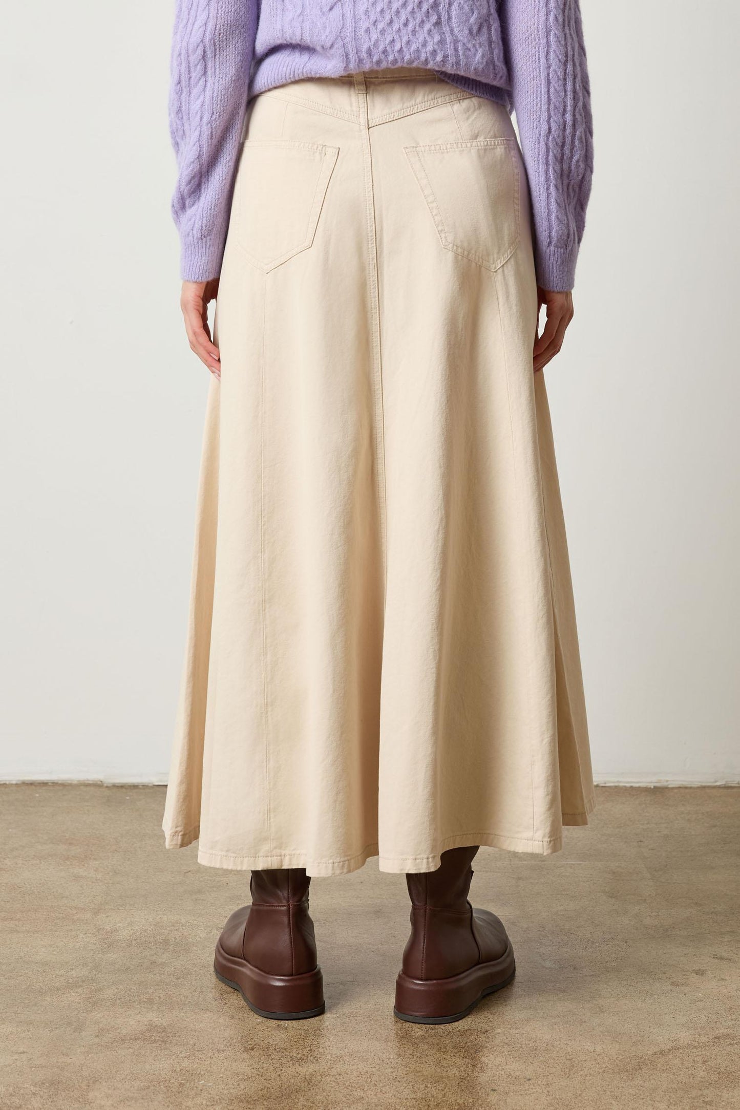 Seamed Maxi Skirt