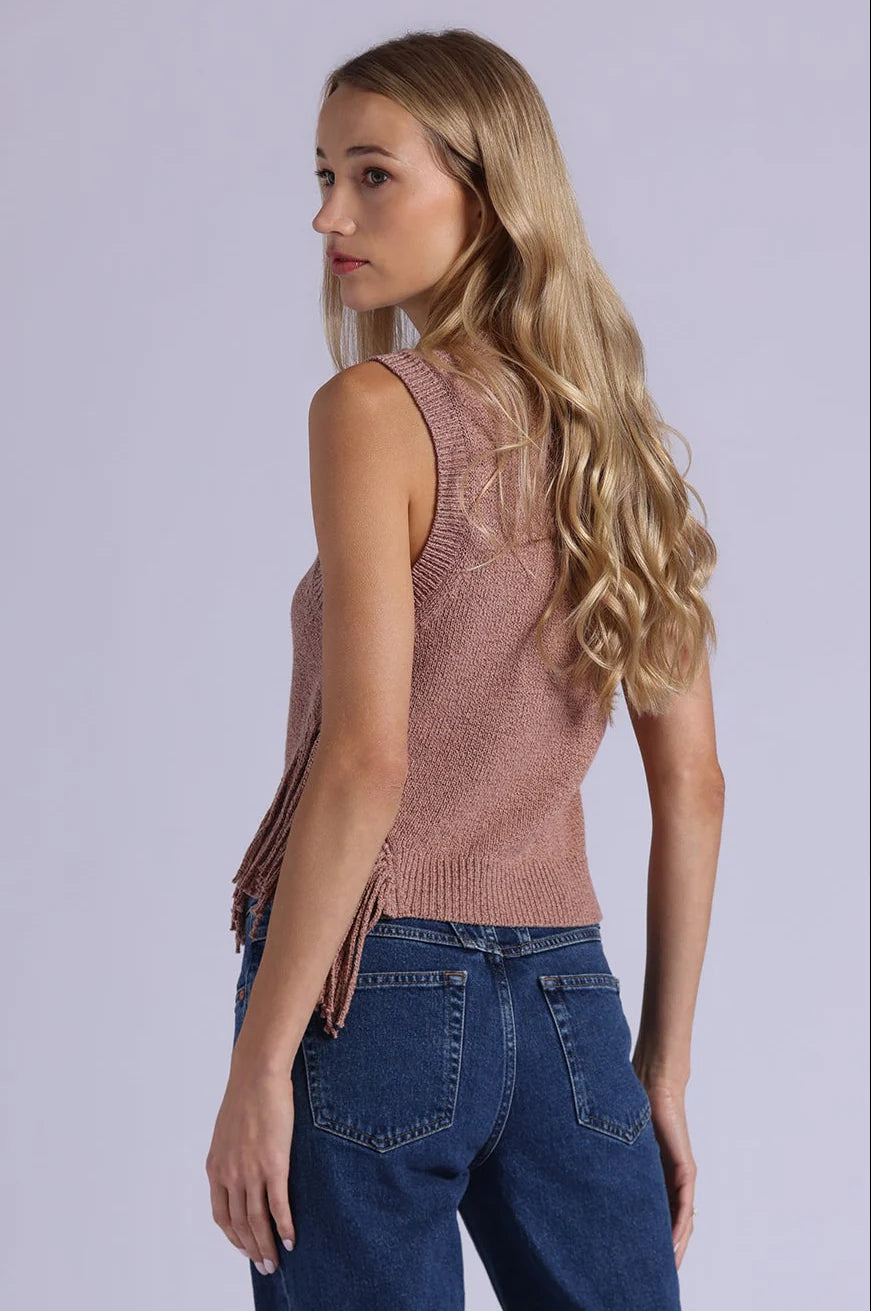 Sleeveless Crew Top