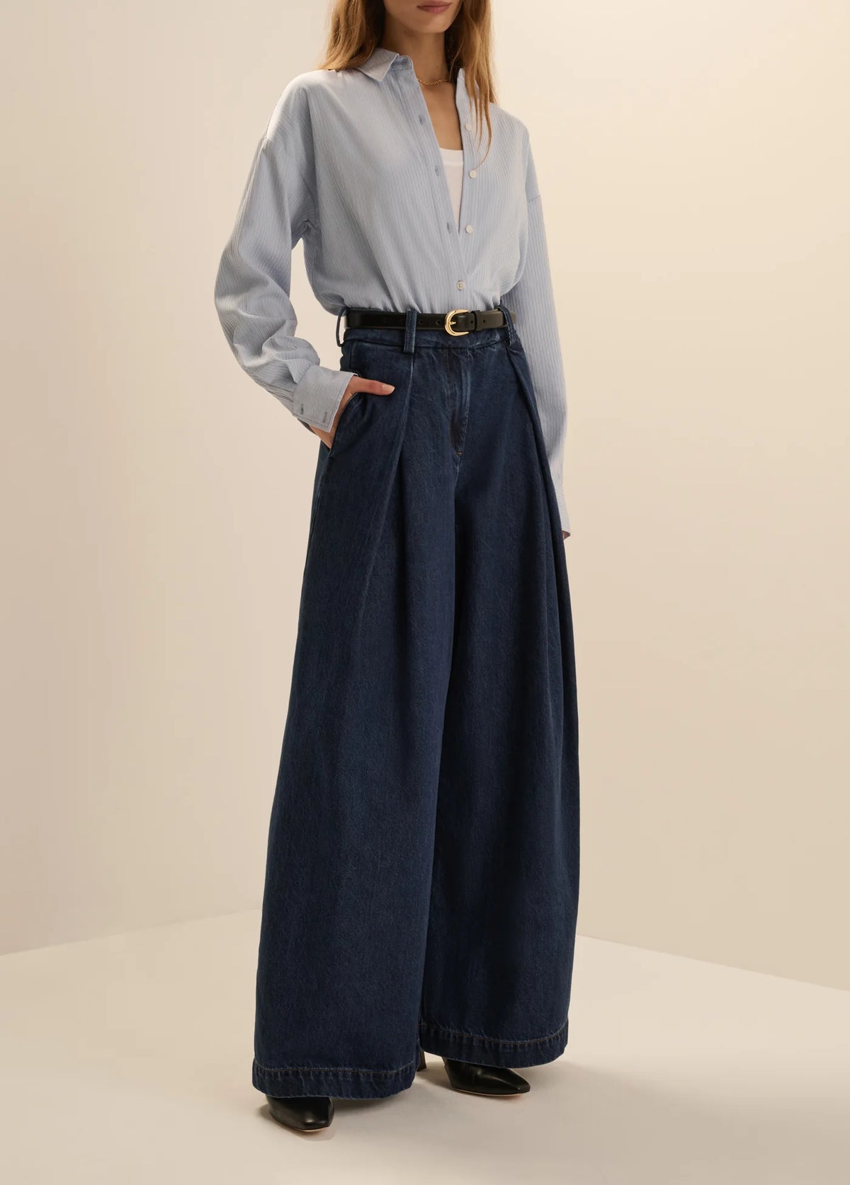 Denim Pleats For Days