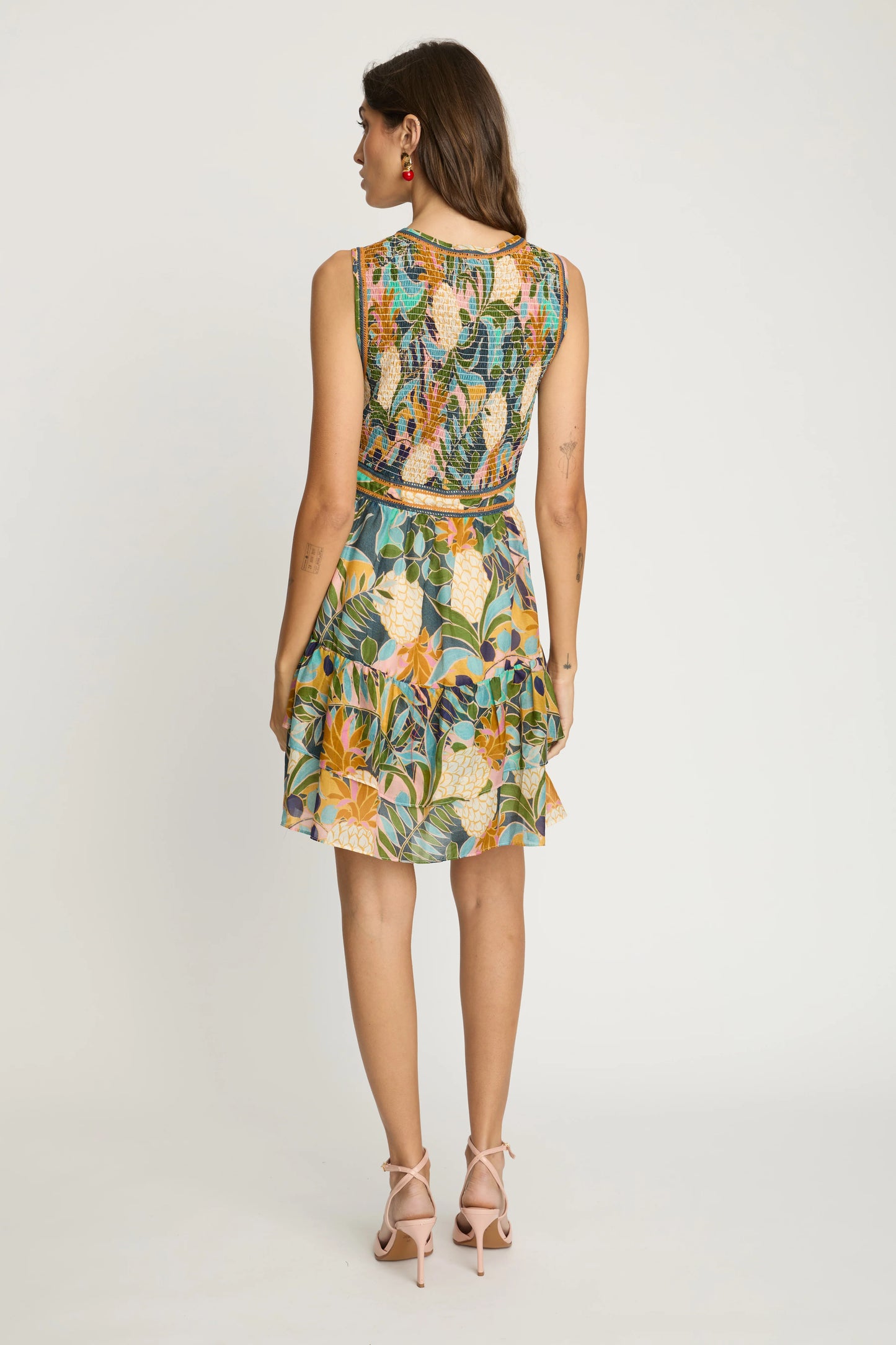 Caitlin Dress in Baroque Pinea