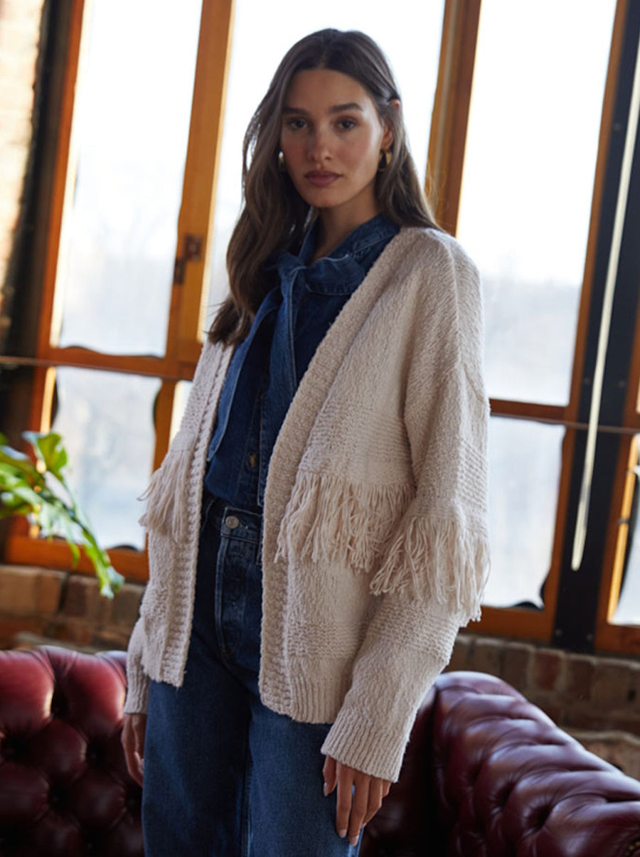 Fringe Oversized Cardigan