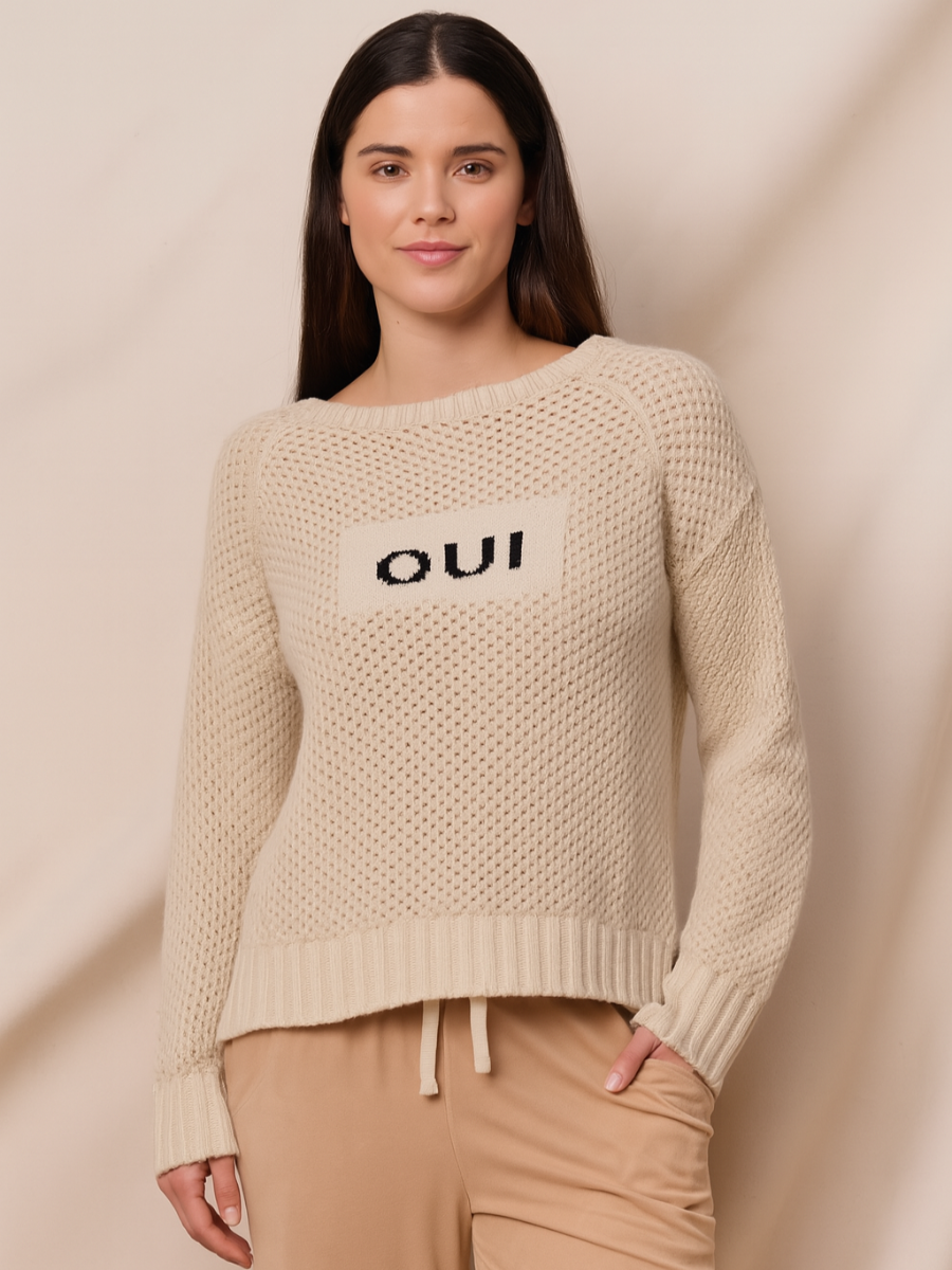 Mesh Sweater Oui