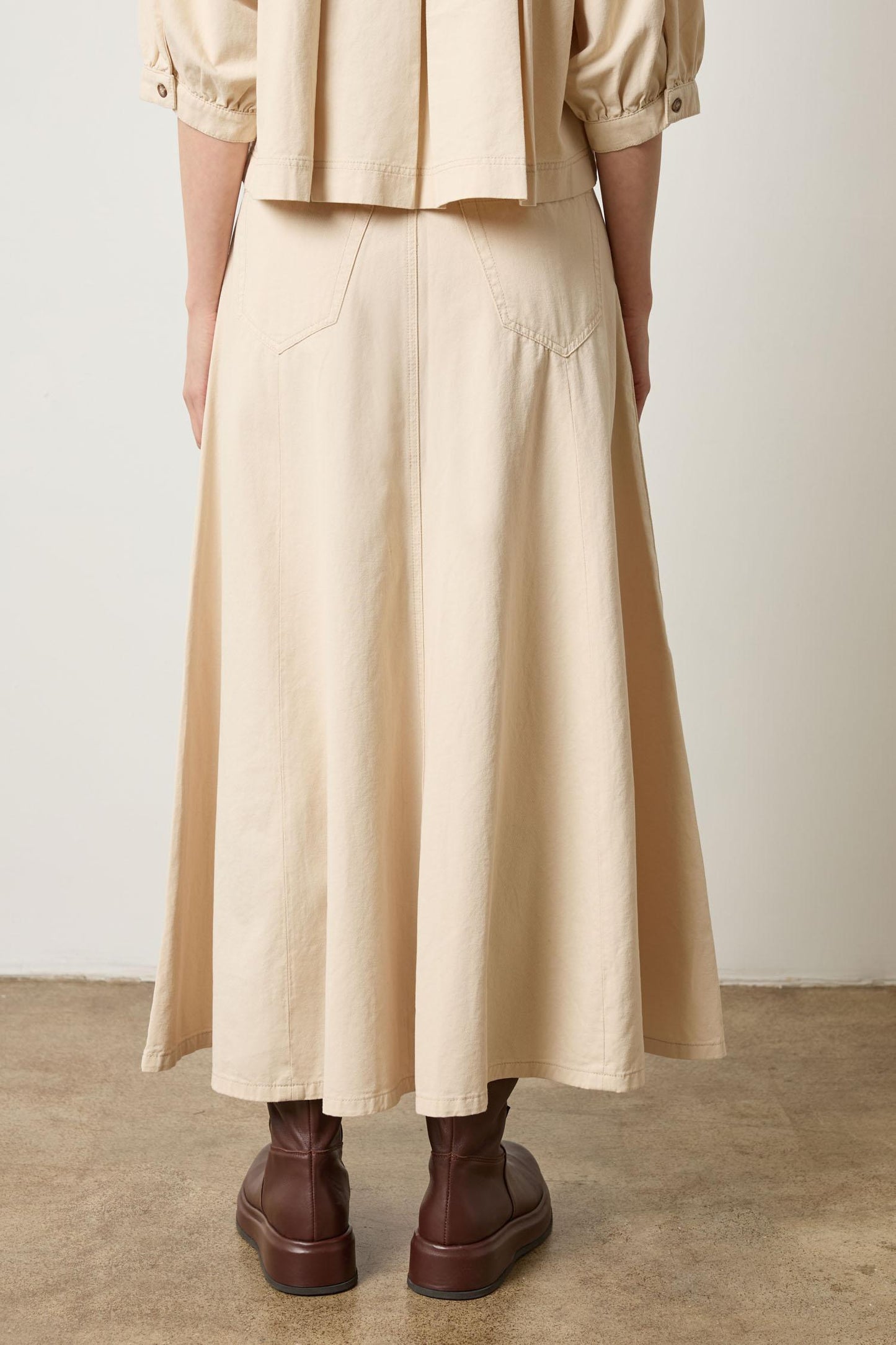 Seamed Maxi Skirt