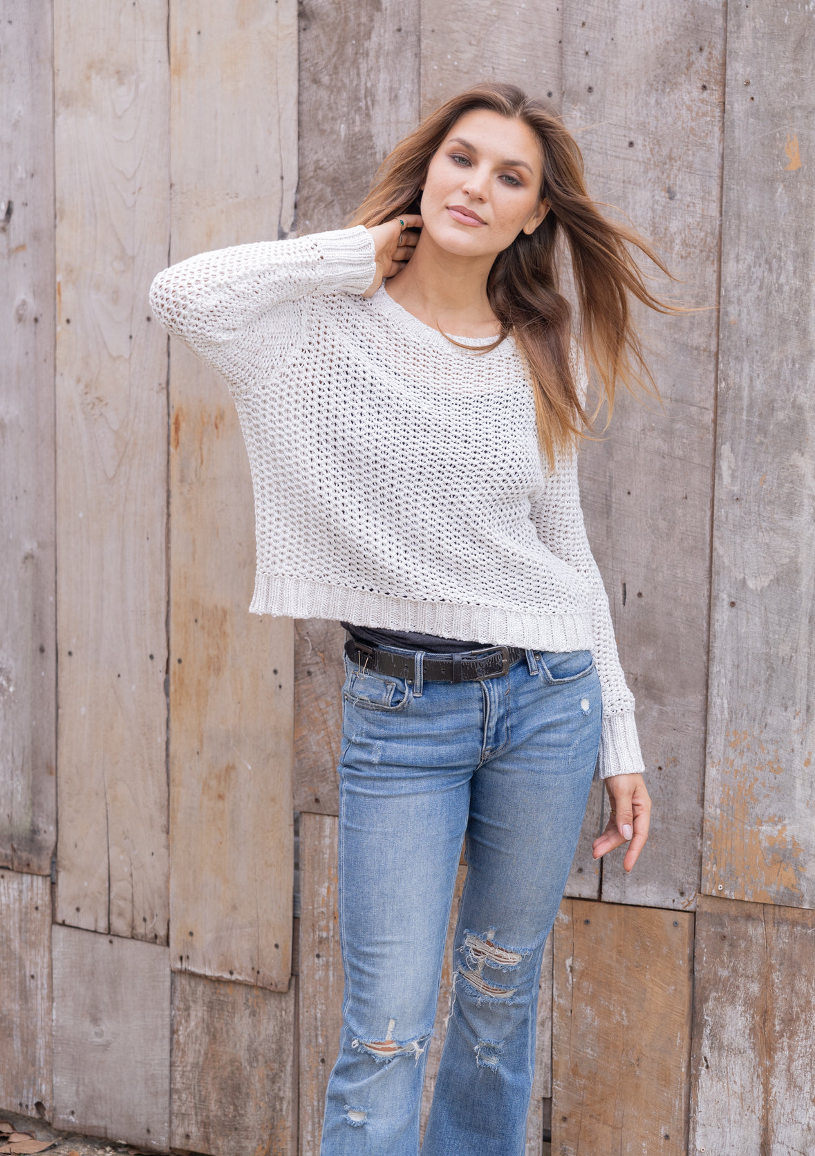 Maura Crop Chunky Top