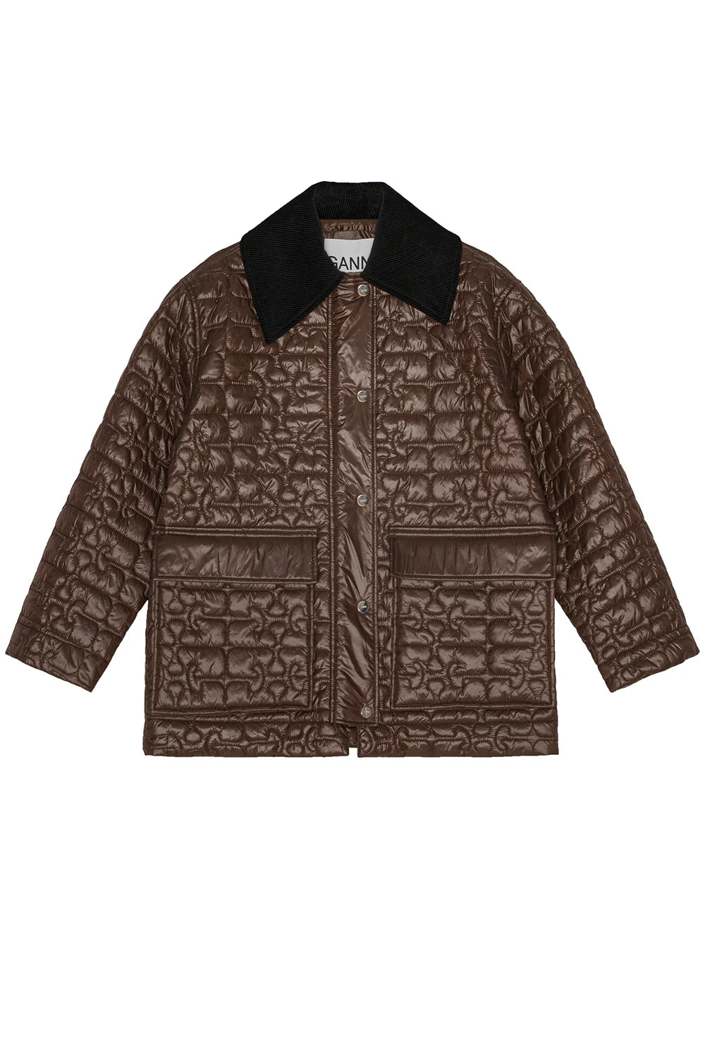 Shiny Quilt Midi Jacket