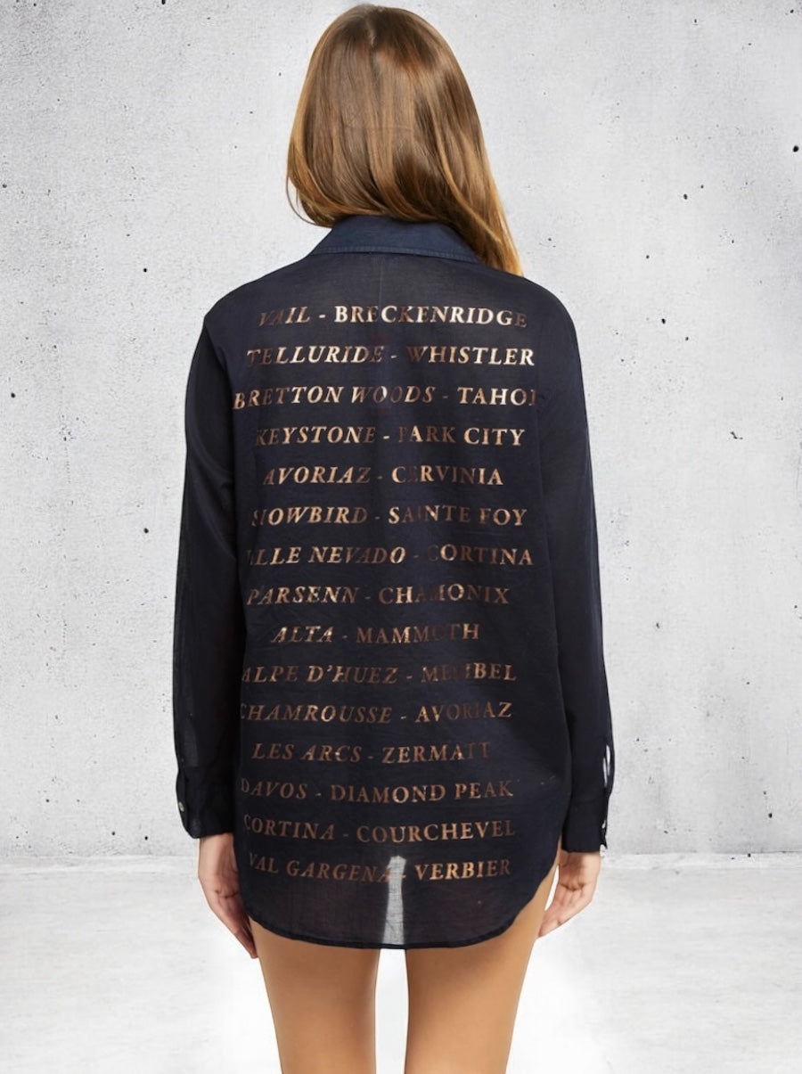 Oversized Destinations Shirt