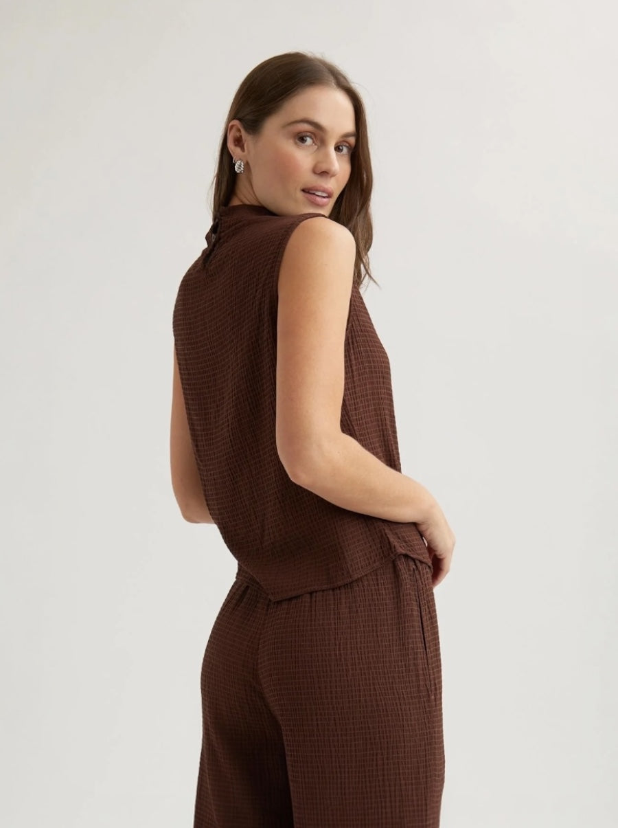 Mock Neck Top Chicory