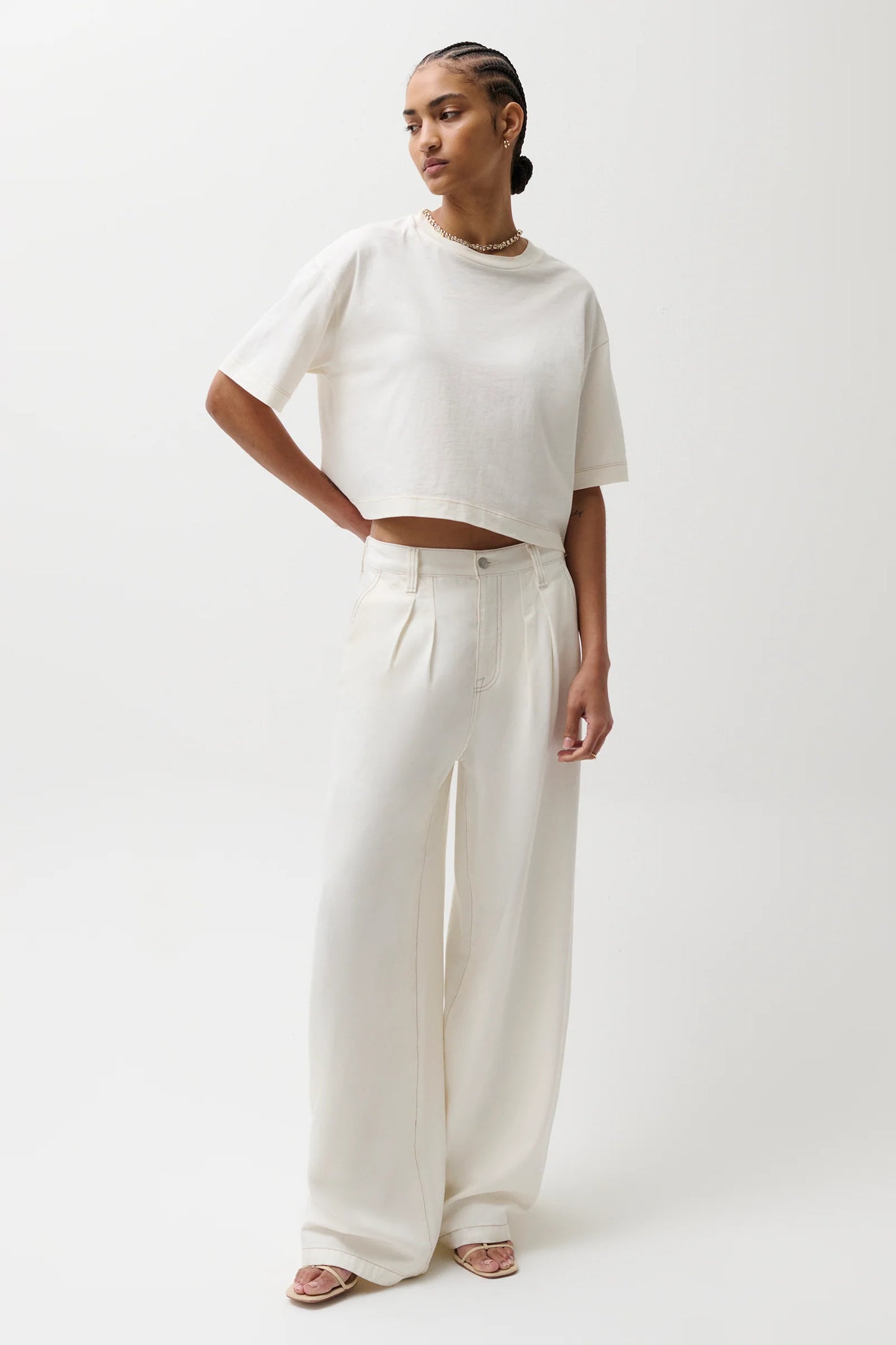 Delphine Pleated Wide Leg
