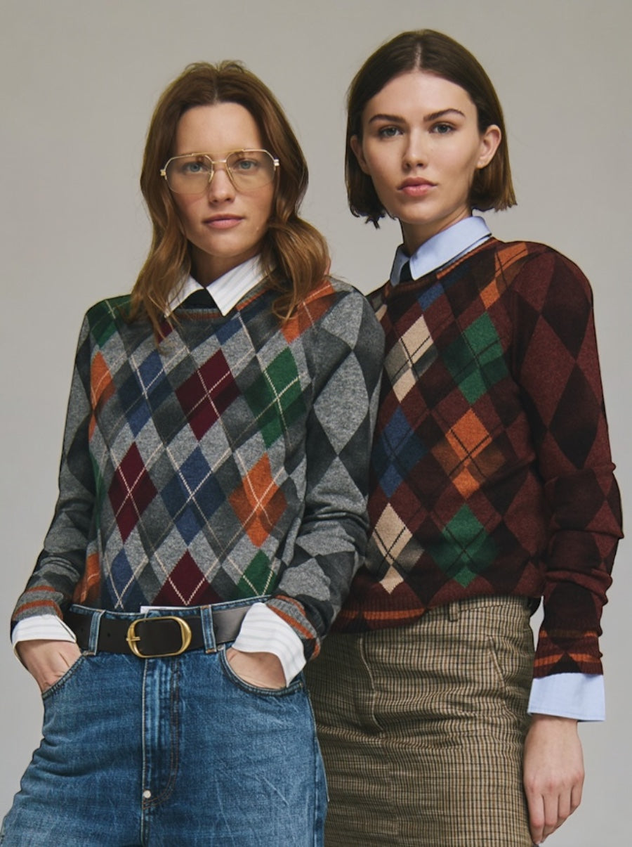 Inked Argyle Crew
