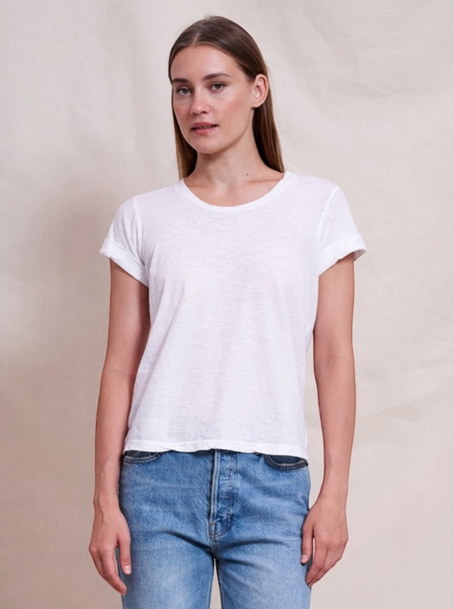 Rolled Sleeve Tee Oyster