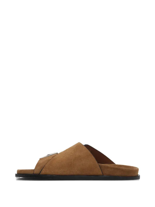 Alba Suede Tan Sandals