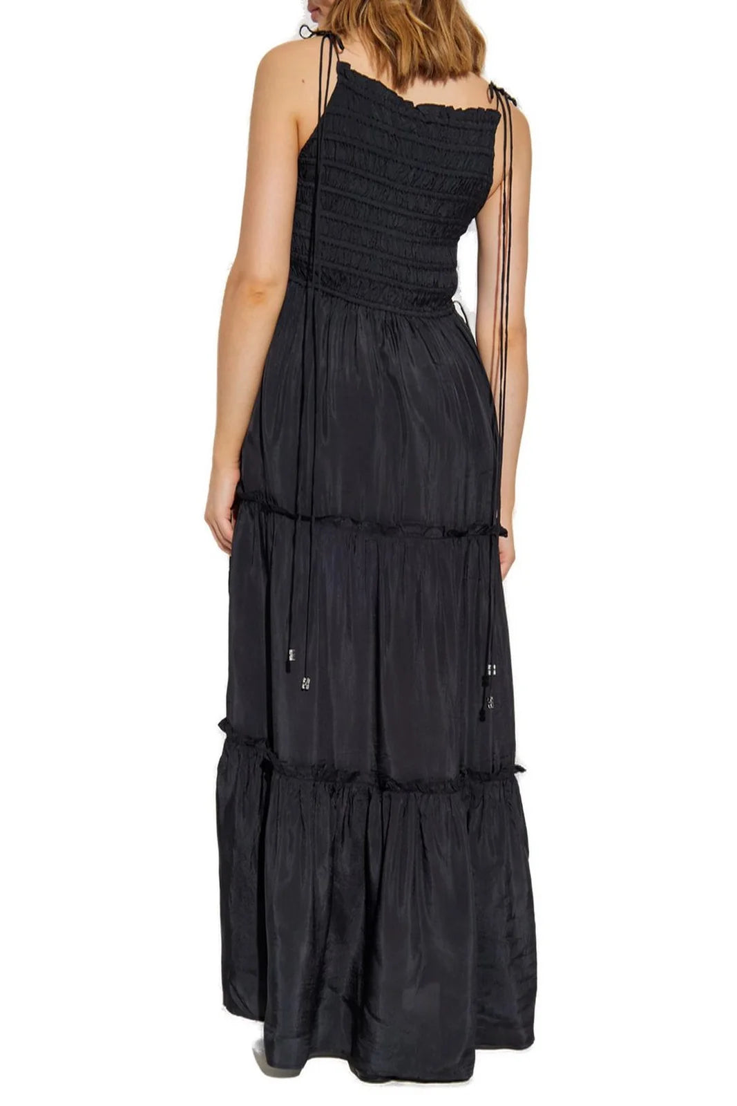 Habotai Maxi Smock Slip Dress