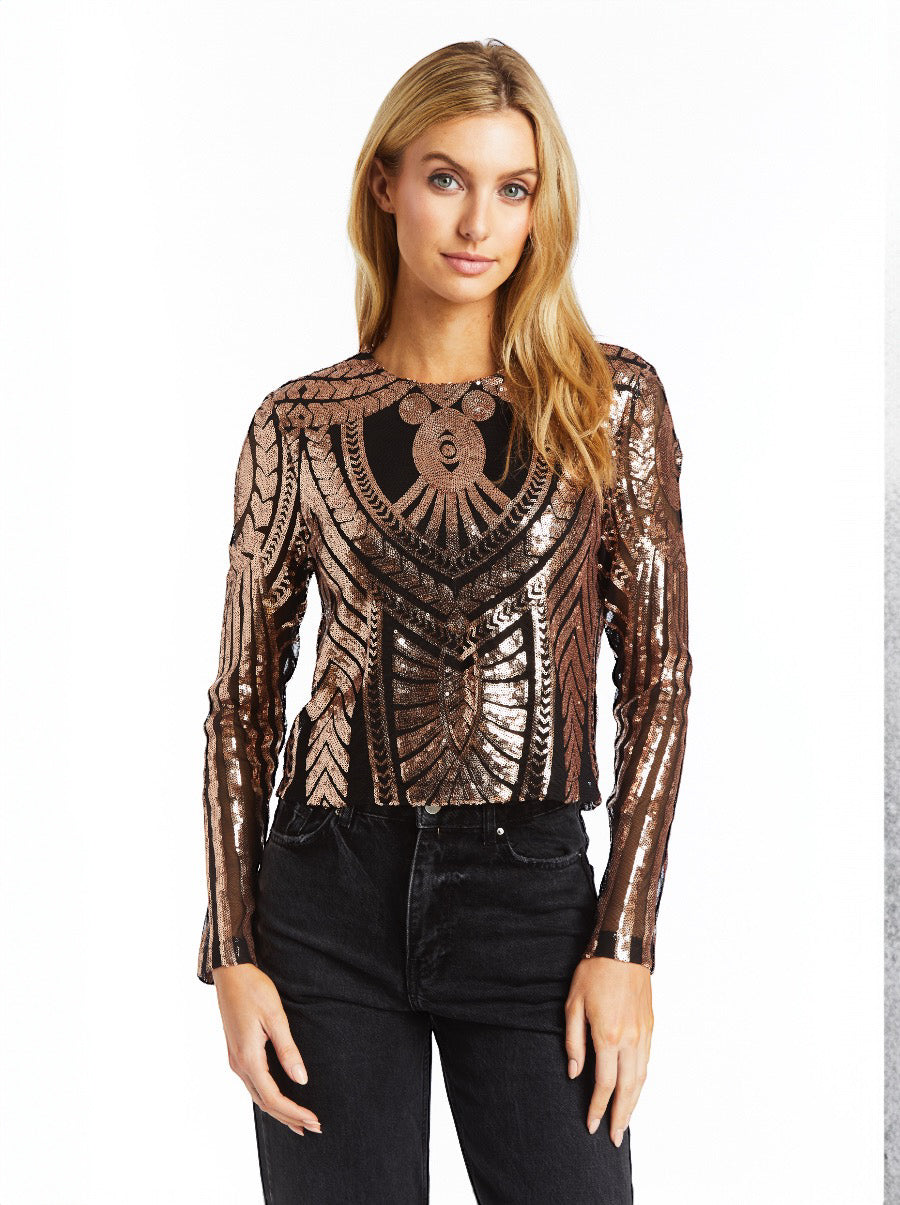 Mikayla Sequin Top