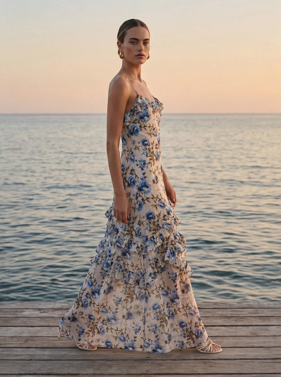 Elouisa Burnout Chiffon Gown  Bella Princeton