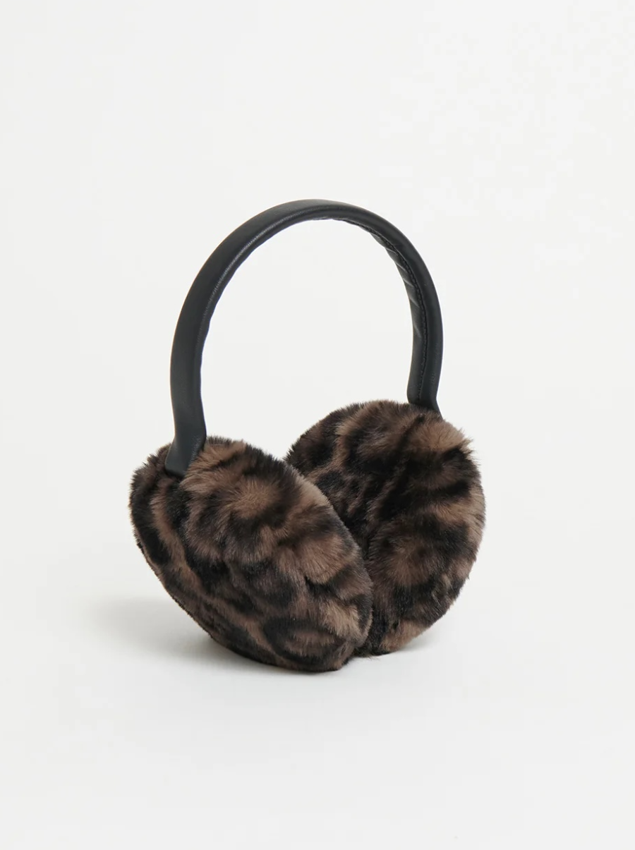 Esme Earmuffs Dark Leopard