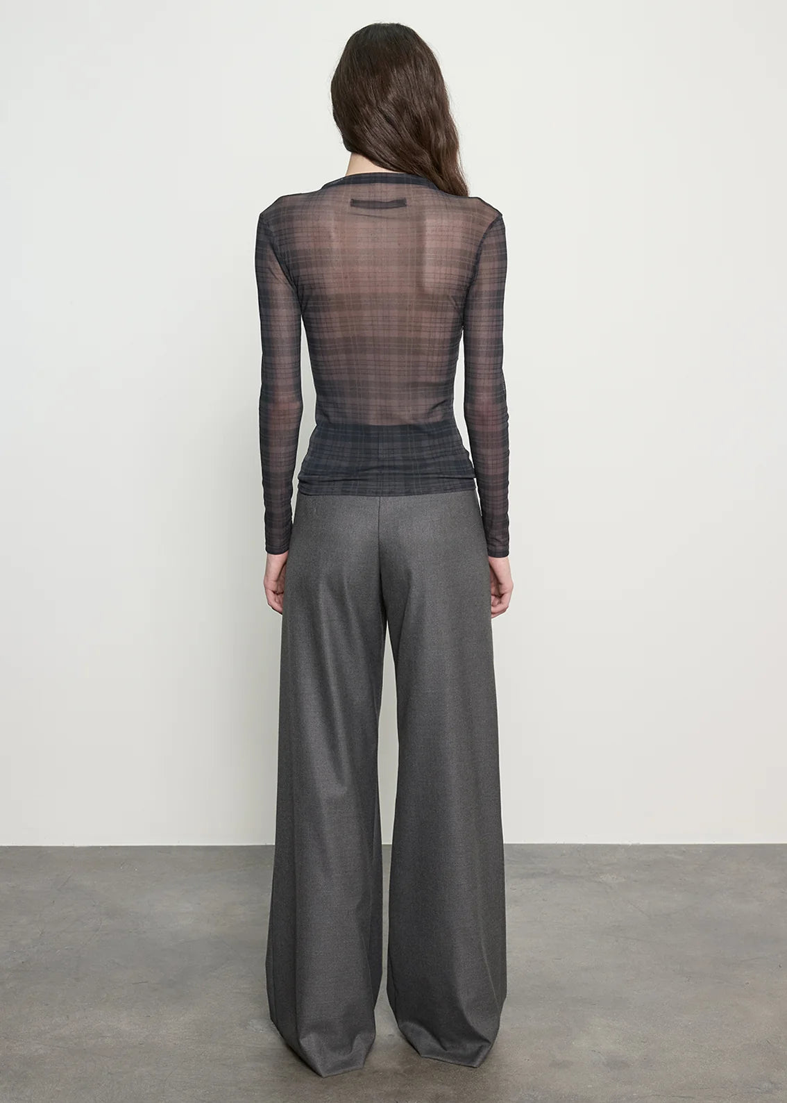 Mesh Long Sleeve Top