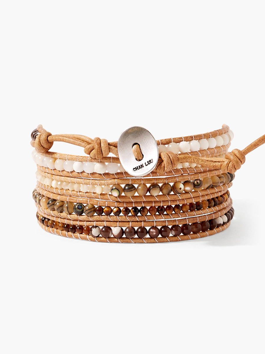 Terra Wrap Bracelet Natural Mix