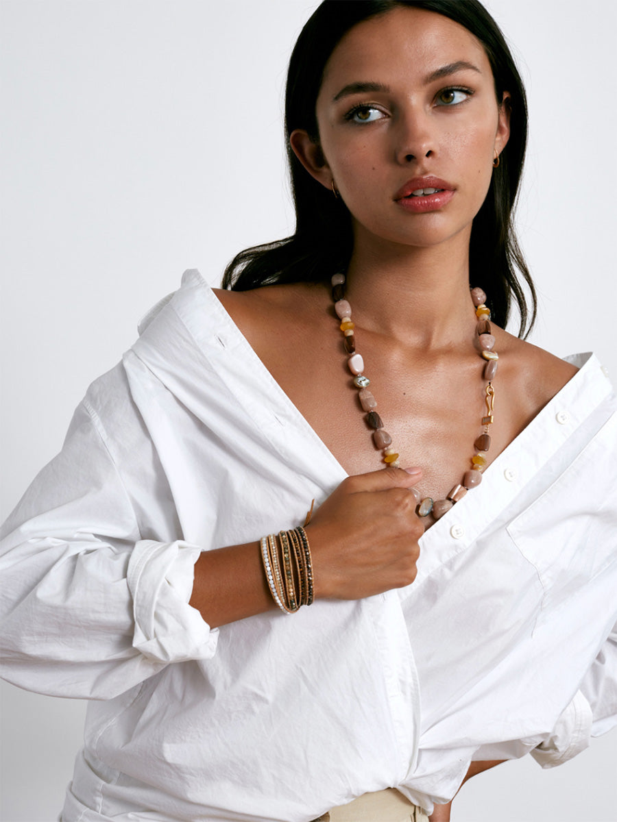 Terra Wrap Bracelet Natural Mix