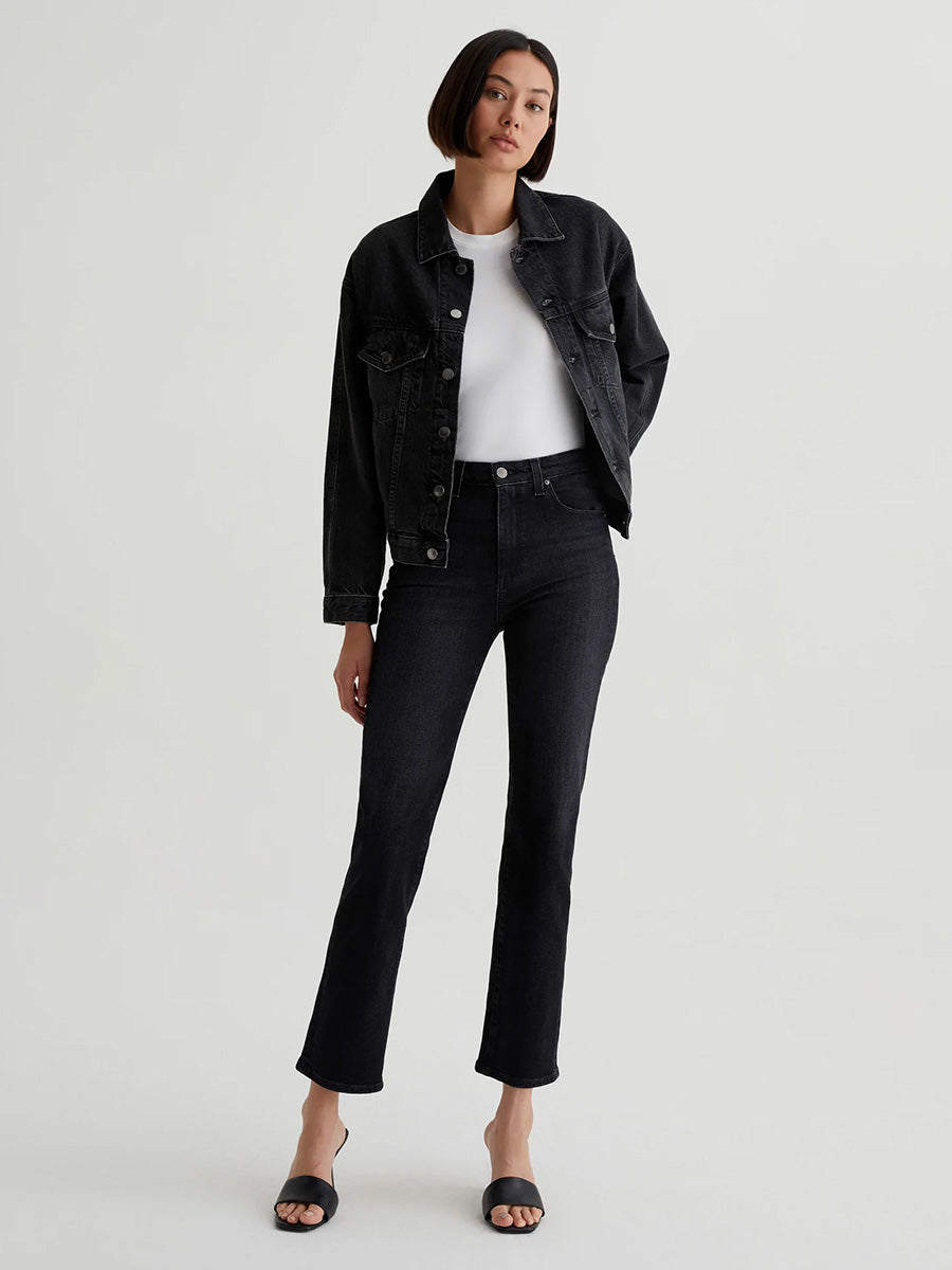 Saige High Rise Straight in Cosmopolitan