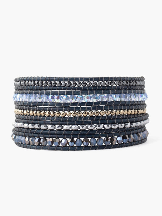 Five Wrap Bracelet in Light Sapphire Mix