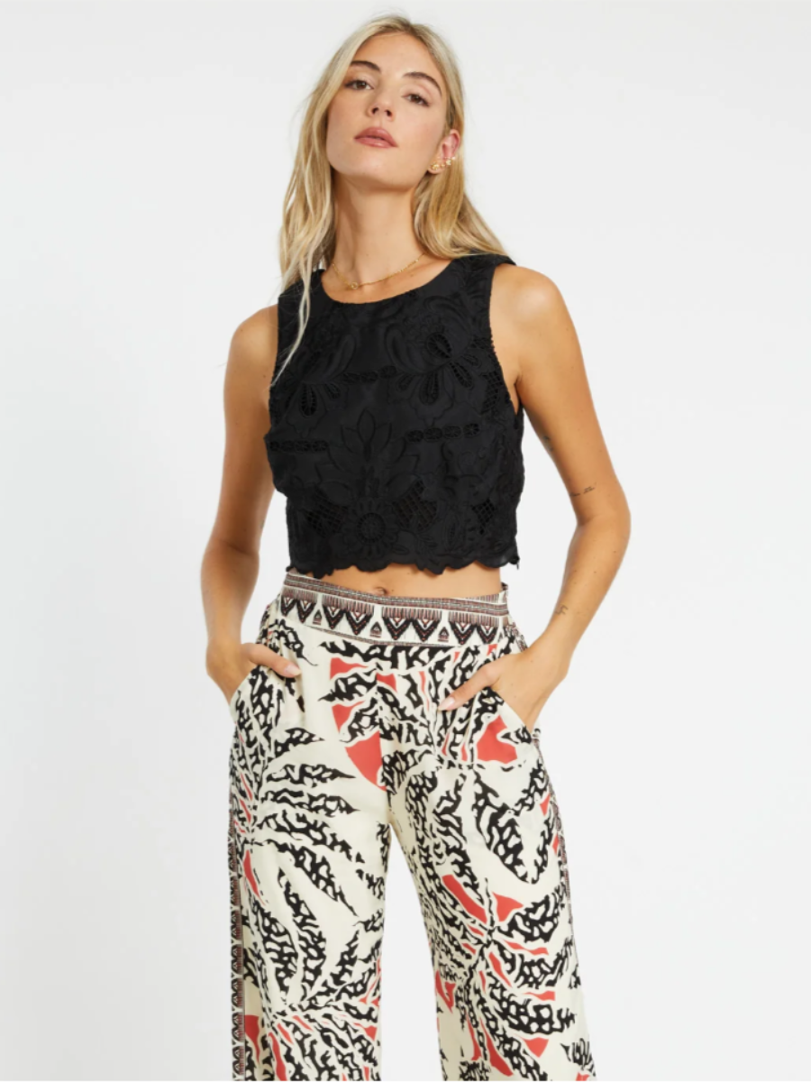 Isabelle Lace Top Black