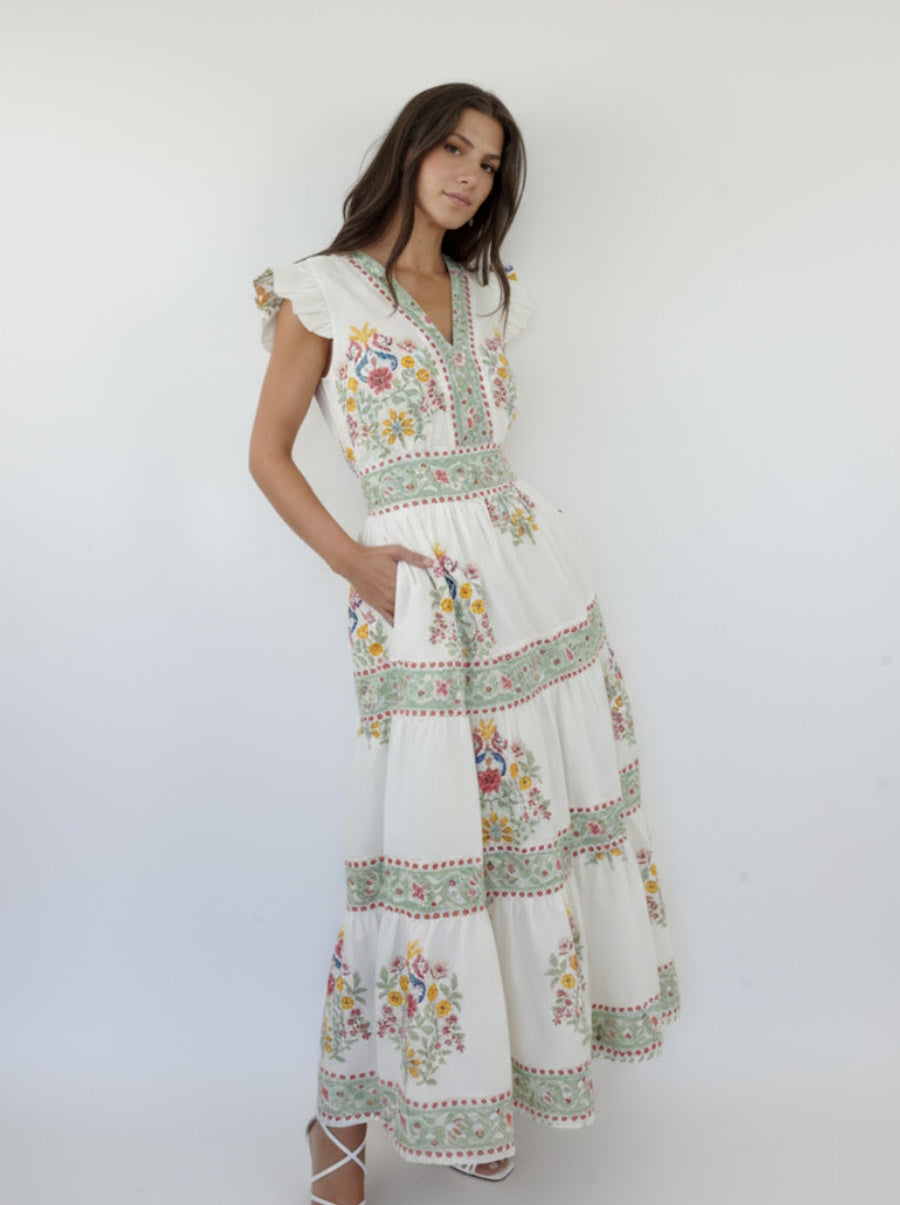 Percy Dress in Dune Garden