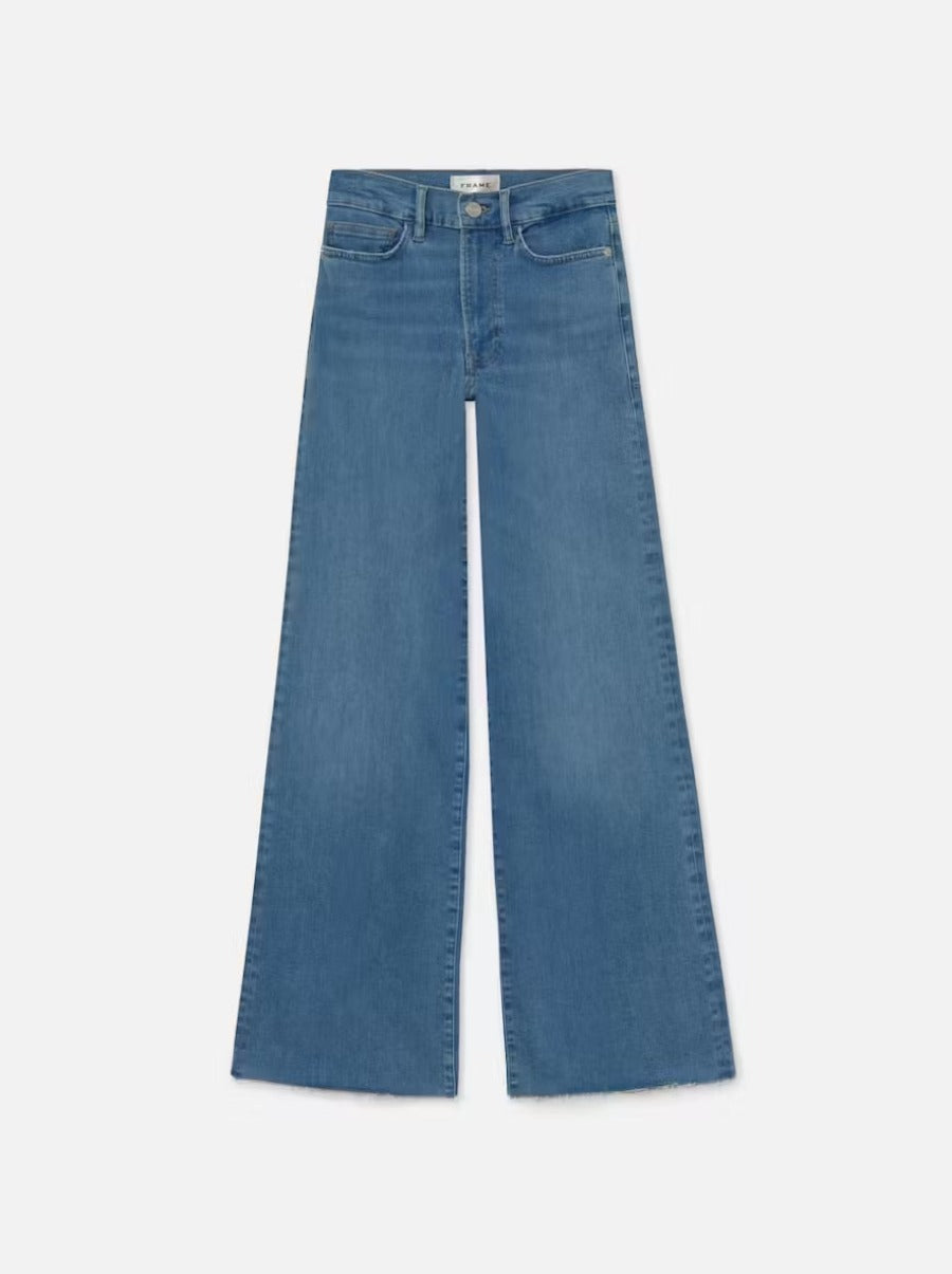 Le Slim Palazzo Raw Fray