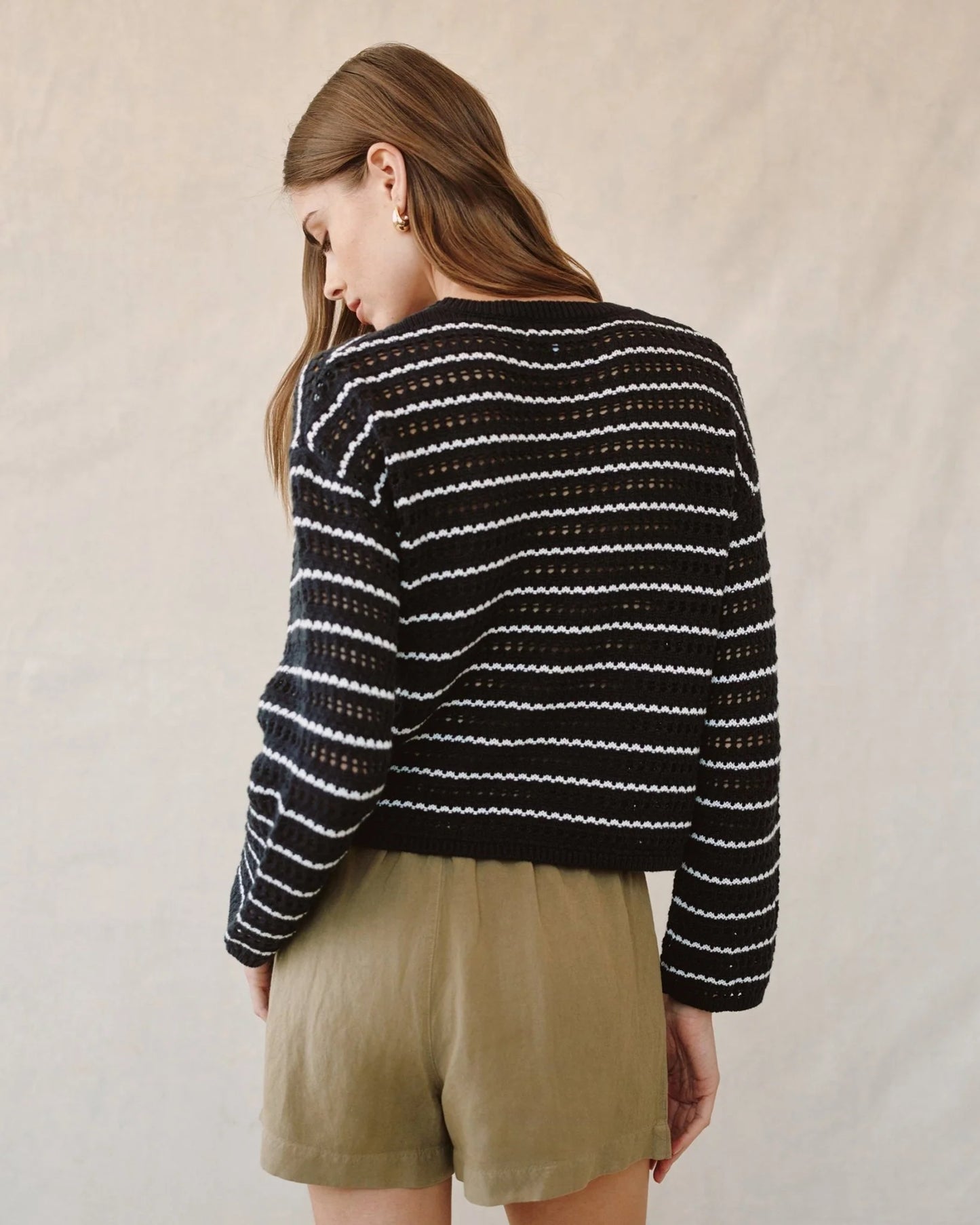 Crew Neck Sweater Striped