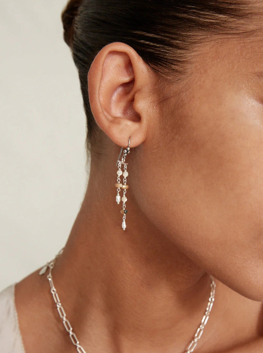 Talia Drop Earrings Maxi Abalone Mix