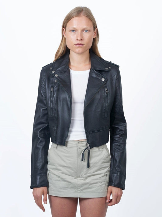 Erin Burnished Leather Jacket