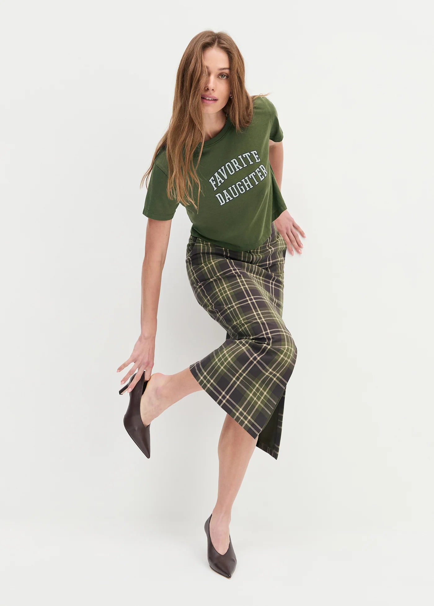 Crop Collegiate Tee