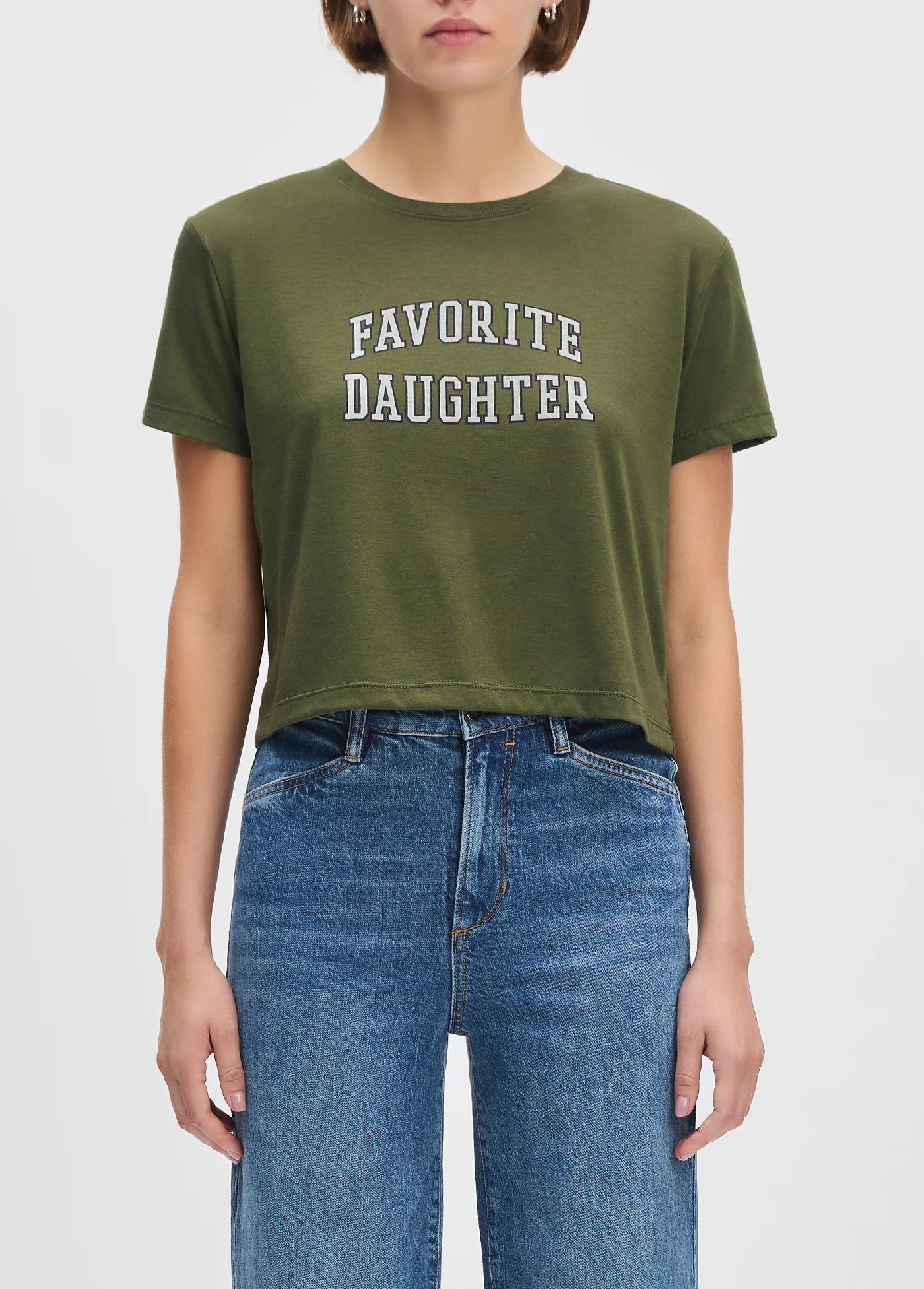 Crop Collegiate Tee