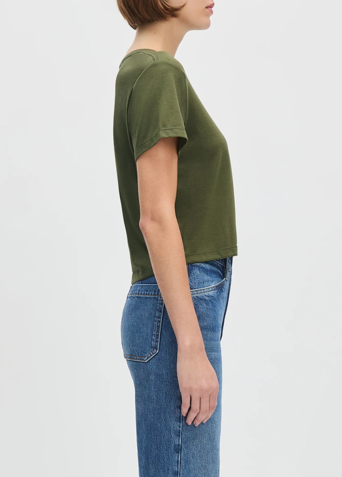 Crop Collegiate Tee