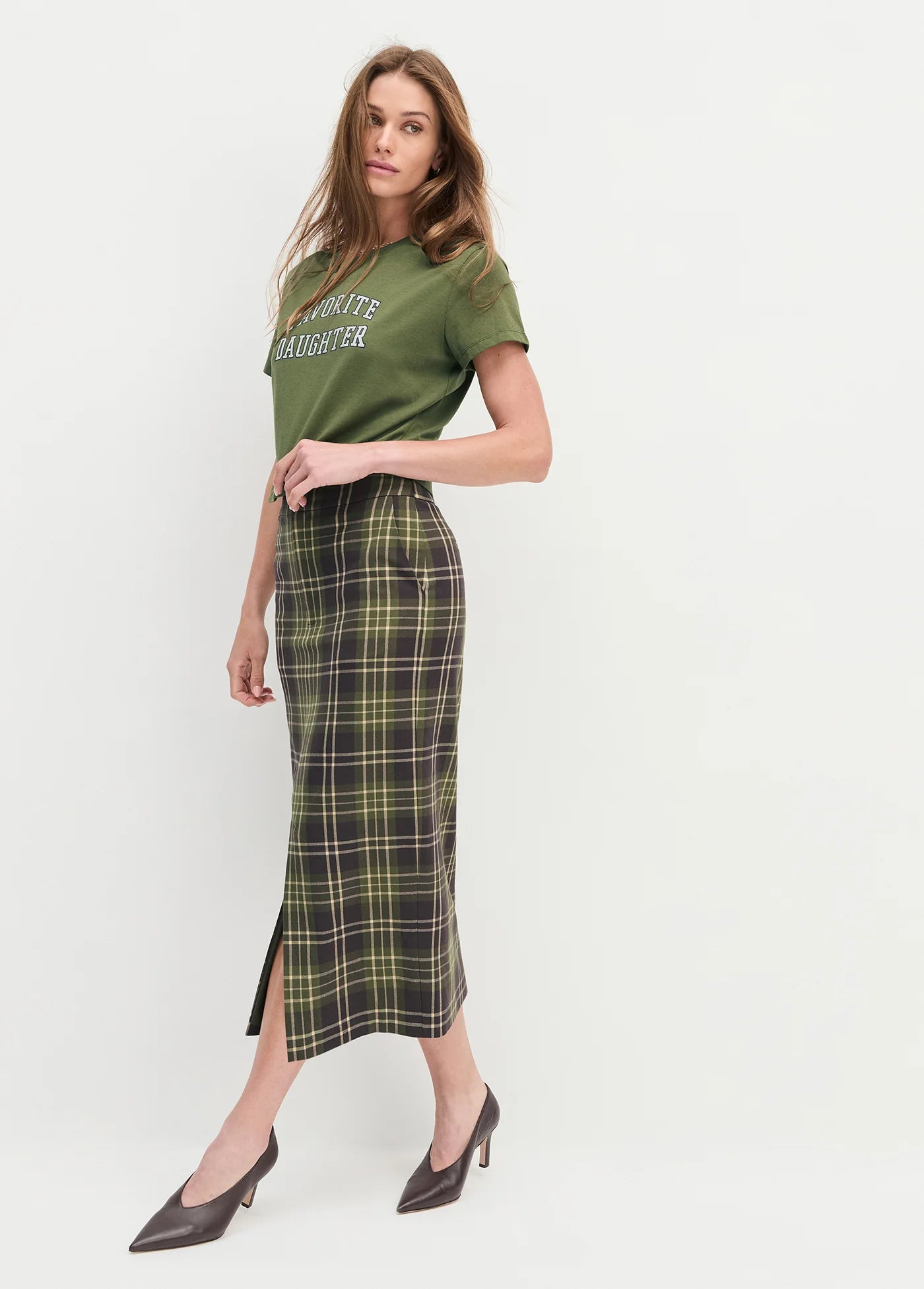 Crop Collegiate Tee