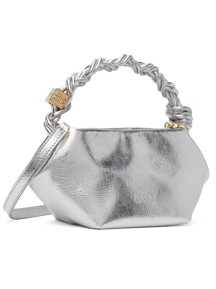 Ganni Bou Bag in Silver